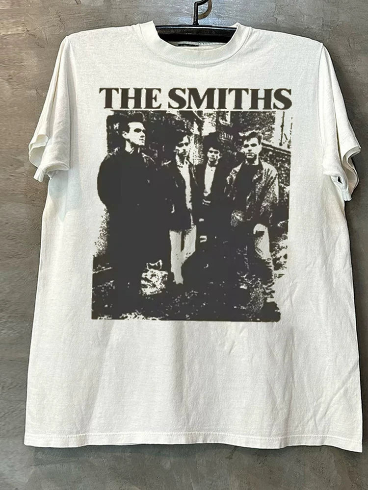 The Smiths史密斯摇滚乐队哥特式短袖T恤男女情侣装复古高街半袖
