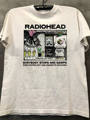 Radiohead Radio Commander British rock band vintage high street vintage men's and women's trendy short sleeved T-shirt