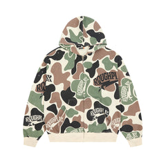 Camo Logo Zip Hoodie