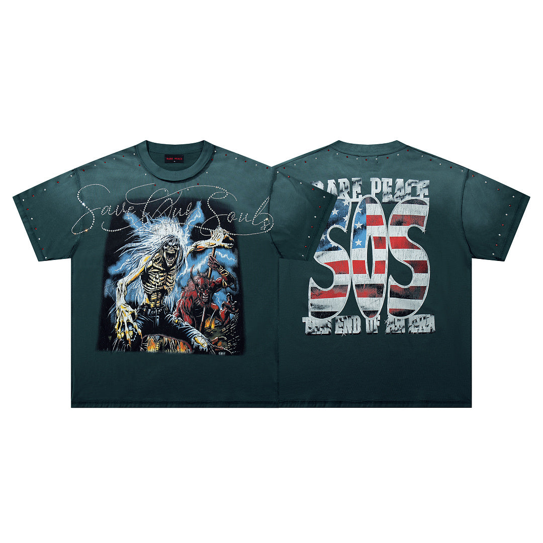 Skeleton Demon Lightning Tee