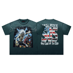 Skeleton Demon Lightning Tee