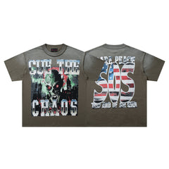 Cue the Chaos Zombie Tee