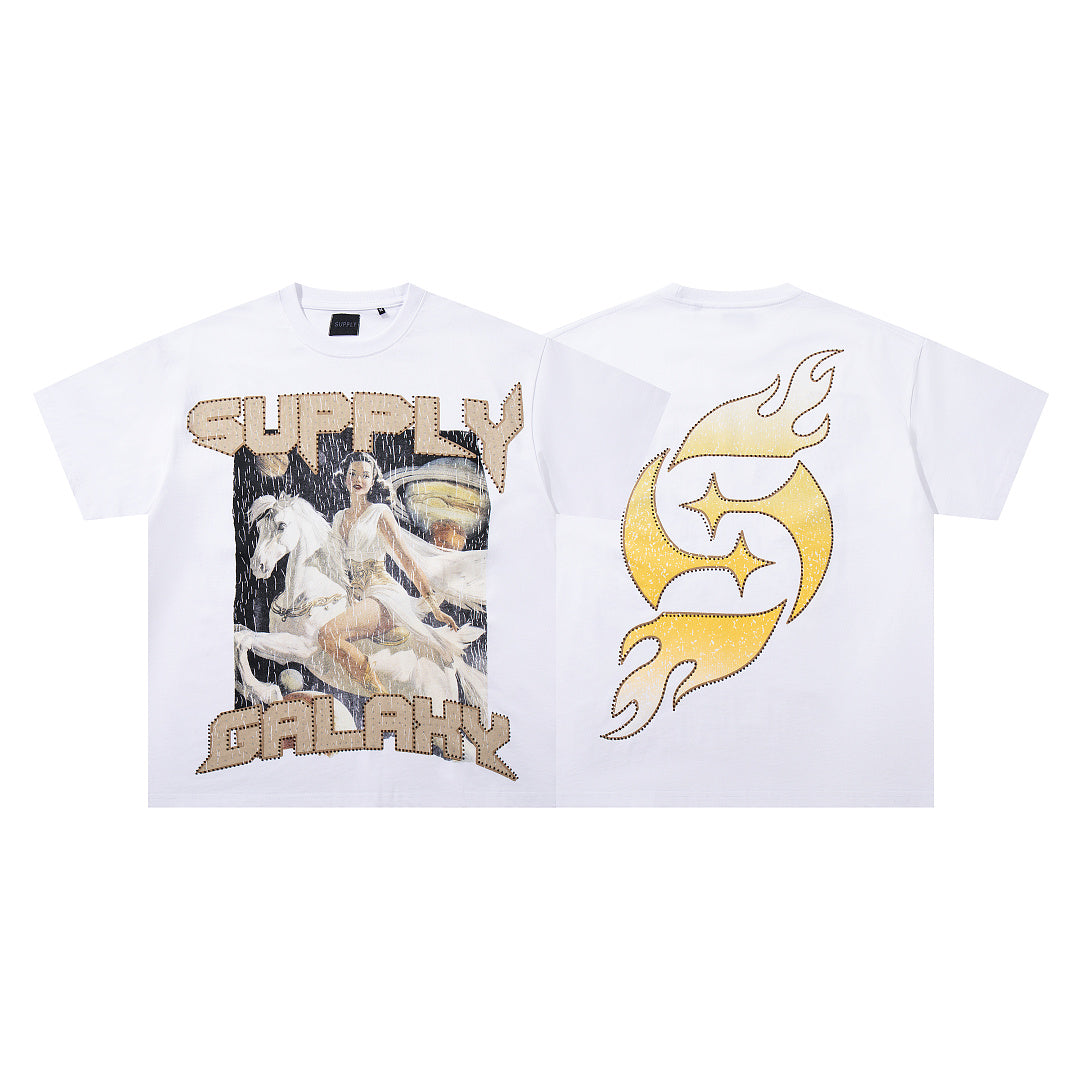 Goddess White Horse Tee