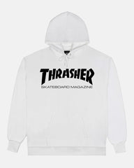 SKATE MAG - HOODIE - WHITE/BLACK