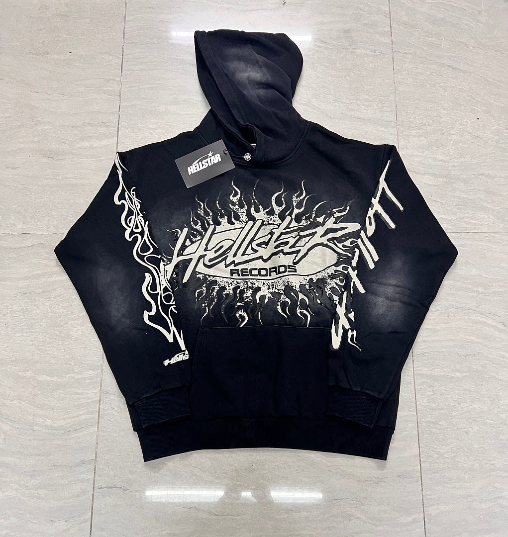 Records Flame Hoodie