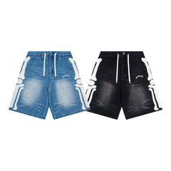 Skeleton Denim Shorts