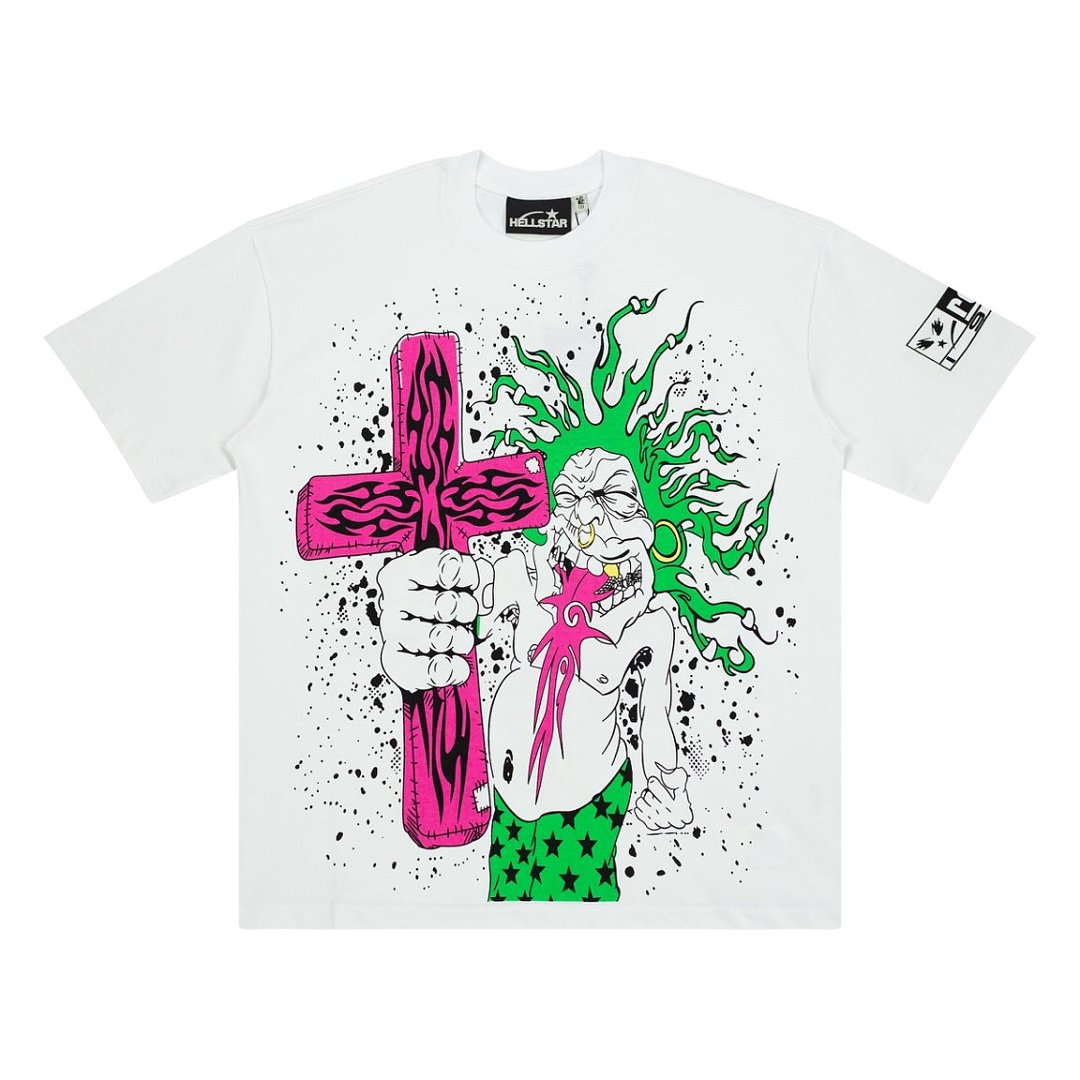 Flame Cross Graphic Tee