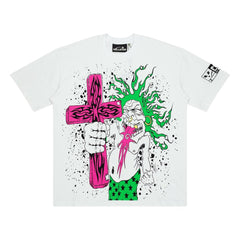 Flame Cross Graphic Tee