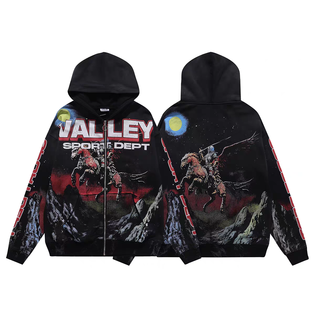 Vale Forever Vintage Wash Zip Hoodie