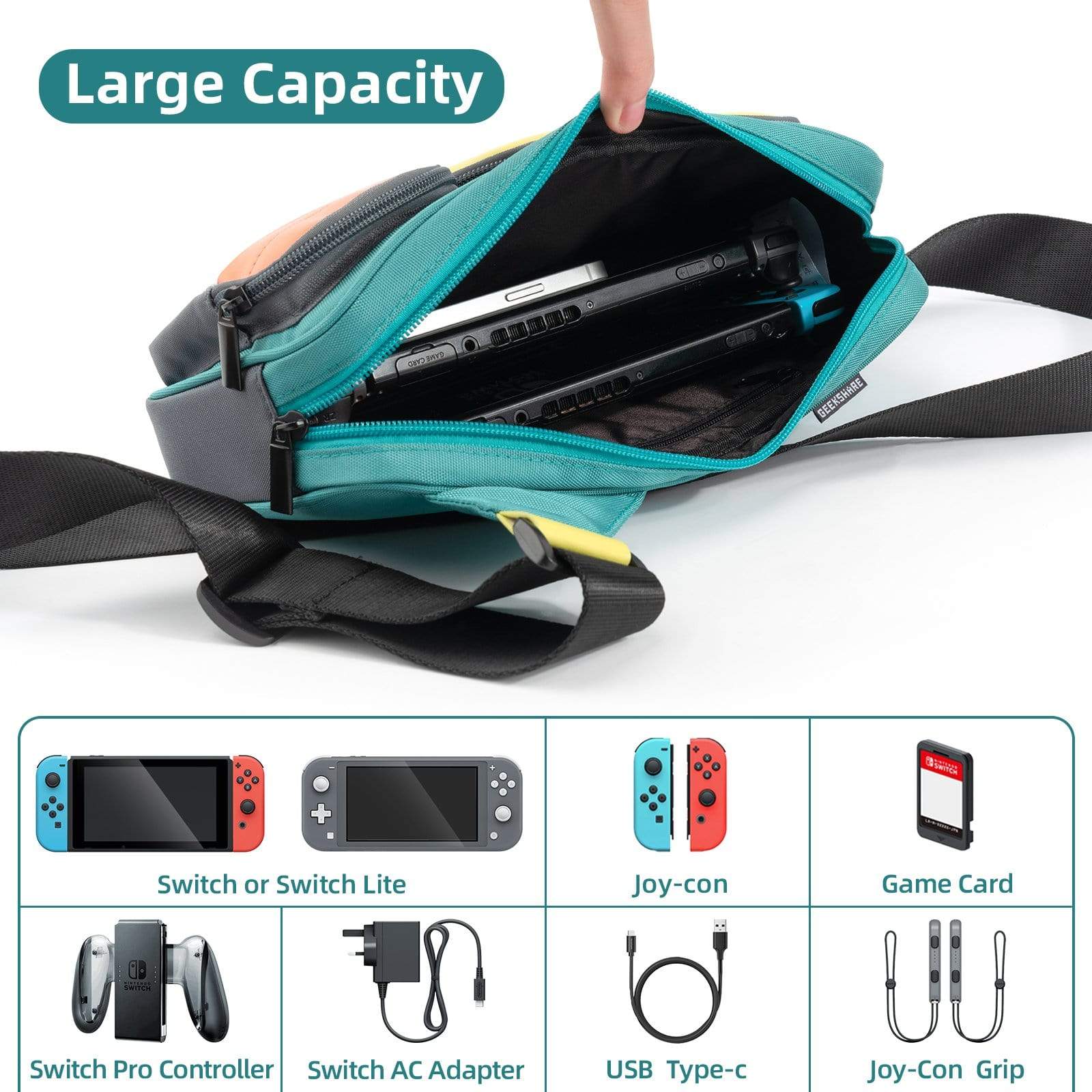 GeekShare Retro Crossbody Bag
