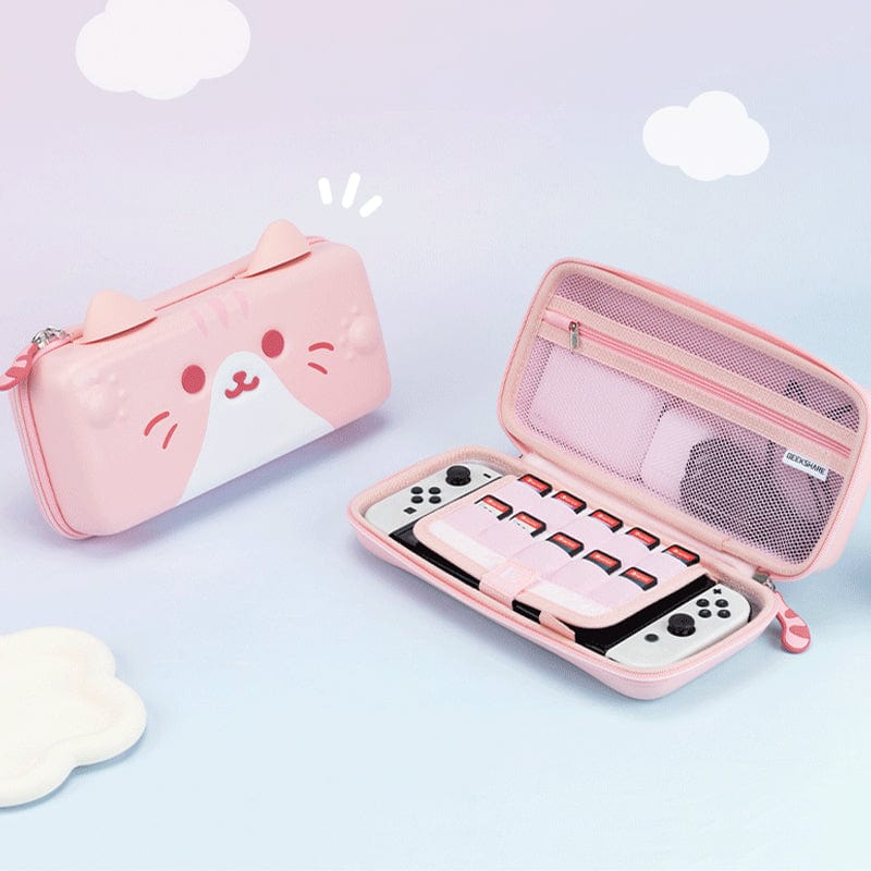 GeekShare Cat Ears Carrying Case for Switch & OLED & Switch 2